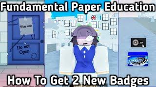 How To Get Alice Or Oreo Badge In Fundamental Paper Education Rp[ 3D/2D Rp ]