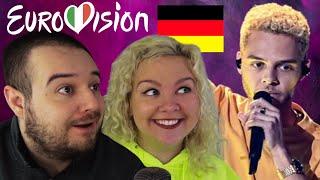 Malik Harris - Rockstars - Germany - Eurovision 2022 | AMERICAN COUPLE REACTION