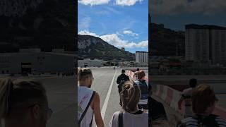 Crossing on Foot, middle of  Runway, Gibraltar Airport #vlog #gibraltar #airport