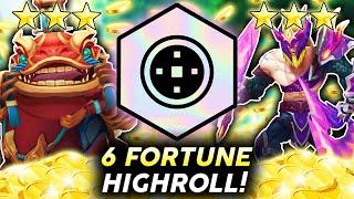 6 FORTUNE HIGHROLL INTO 3 STAR OLAF!! | Teamfight Tactics