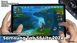 Samsung Tab S6 Lite 2024 Genshin Impact Gaming test | Exynos 1280