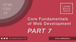 Core Fundamentals of Web Development Part 7 - Adding and Removing Classes in Javascript