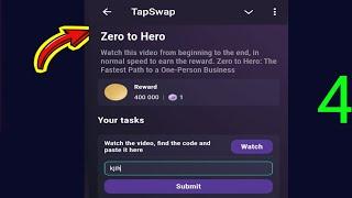 Zero To Hero | Tapswap Code | Zero to Hero: The Fastest Path to a One-Person Business