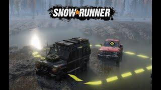 SNOWRUNNER - Drowned Scout Truck Task in Black River