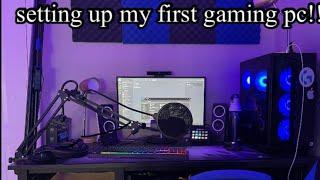 Unboxing my first gaming pc!!