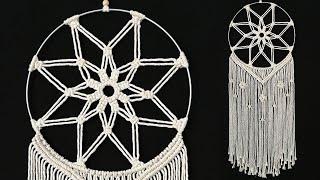 DIY Atrapasueños en MACRAME ( paso a paso) | DIY Macrame Dreamcatcher Tutorial