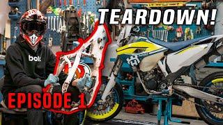 Tearing Down The 125 Supermoto! | Te 125 SM Rebuild - Ep 1