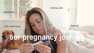 Our Pregnancy Journey ⎮ First Month Trying, Supplements, Taking A Test