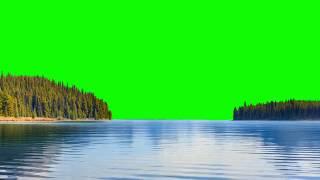 Green Screen Lake Effects with and without trees