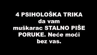 4 PSIHOLOŠKA TRIKA da vam muškarac STALNO PIŠE PORUKE! Neće moći bez vas