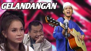 Santri Ini menyanyikan lagu rhoma irama - gelandangan - membuat semua juri terharu - parodi