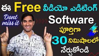 Videopad Video Editor Tutorial - Full Tutorial For Beginners | Learn Video Editing in Telugu