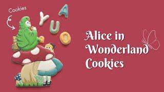 Alice in Wonderland Cookies | Satisfying Cookie Decorating with Royal Icing