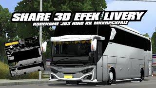 SHARE‼️3D EFEK KODENAME SRIKANDI TO JB3 HINO RK MNXRPCXFZ FREE BY ARZZCONCEPTNW || BUSSID 4.2