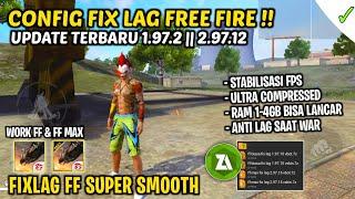 UPDATE!! FIX LAG FREE FIRE | CONFIG ANTI PATAH PATAH RAM 2GB FF | CARA MENGATASI LAG FF - FIX LAG FF