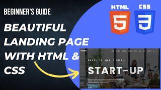 Beautiful Landing Page With HTML & CSS | Technical Mickey | Modern UI/UX