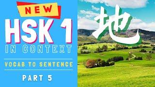 NEW HSK Level 1 Vocabulary - 500 Words in Context | Learn Chinese Vocabulary for Beginners [Part 5]