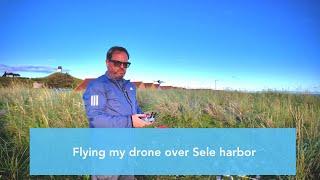 Lovely evening at Sele harbor - flying my drone