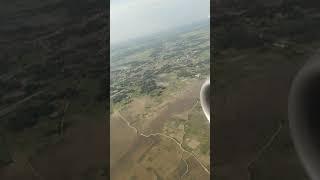 Darbhanga airport landing video from flight