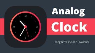 Analog clock using html css and js.