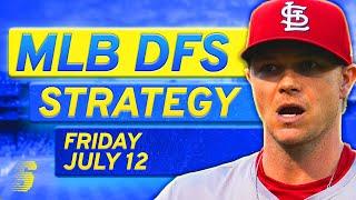 MLB DFS Today: DraftKings & FanDuel MLB DFS Strategy (Friday 7/12/24)