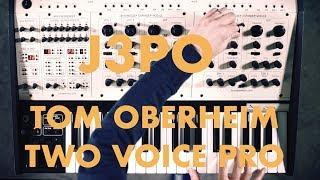 J3PO - Tom Oberheim TWO VOICE PRO synth demo NO TALKING