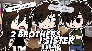 If I was in 2 brothers 1 sister | GLMM | Gacha Life Mini Movie