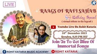 Raags of Rafi Sahab Live Virtual Tribute Show on 99th Birthday by Akanksha & Rohit ( Aarohit )