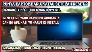 SETTING WINDOWS 10 DAN INSTALL LENGKAP APLIKASI STANDAR