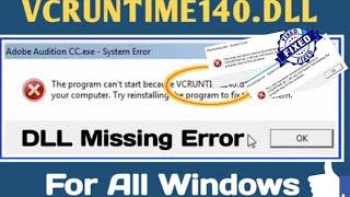 How to Fix MSVCP140.dll , VCRUNTIME140.dll error Adobe IPC Broker.exe- System Error Adobe apps