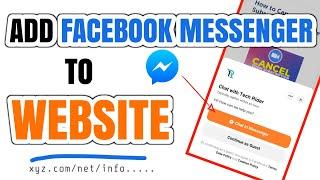 Add Facebook Messenger Chat on WordPress Website || Step-By-Step Guide 