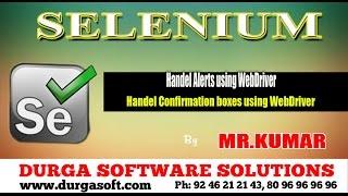 Selenium || Handel Alerts using WebDriver & Handel Confirmation boxes using WebDriver