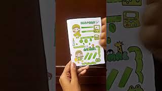 #Journaling #DIY#Handmade #Homemade#Vanya#Publicfuture #Shorts#Papercraft#Idea#Green #Cute#Stickers