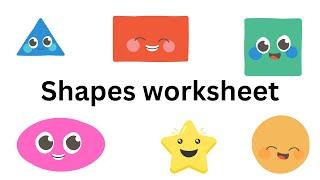 Shapes worksheet @Fun and curious