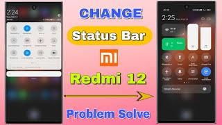Redmi 12 status bar change setting | Redmi 12 status bar change problem solve