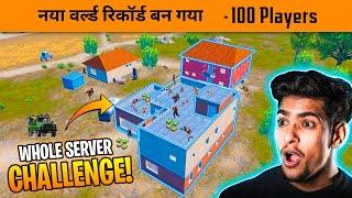 100 Players Challenge New world Record in BGMI - Bandookbaaz | BGMI Record