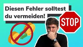 Der größte Fehler bei der Einzahlung in die vvGmbH