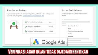 Verifikasi bisnis untuk akun Pengiklan Individual di Google Ads