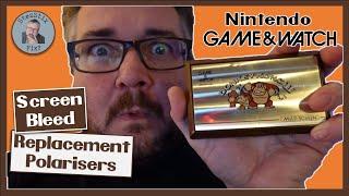 Donkey Kong 2 GAME & WATCH with screen bleed AND in need of NEW POLARIZERS | Can I FIX It?