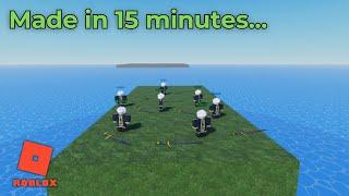 I Made a Roblox Game in 15 Minutes..