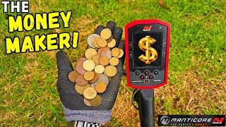 Show You How I Found So Much Money Metal Detecting This Sports Ground With The Minelab Manticore