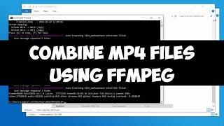 Combine MP4 files using FFMPEG on Windows (without re-encoding)