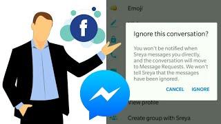 How to ignore & undo ignore messages on messenger