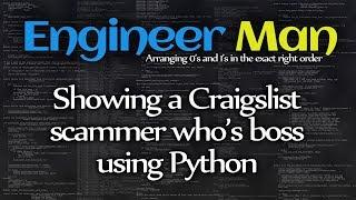 Showing a Craigslist scammer who's boss using Python
