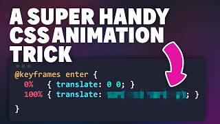 I never thought of using CSS animations like this before!