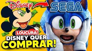 RUMOR!  DISNEY QUER COMPRAR A SEGA? Como seria isso? VÃO FAZER REBOOT dos FILMES do SONIC?