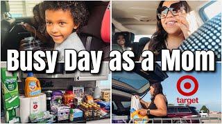 Busy Day in the Life as a #singlemom  | #householditems  Restocking | Shopping @ Target with 3 kids!