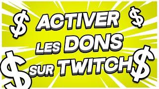 Comment Activer les DONS sur Twitch ?