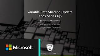 Variable Rate Shading Update Xbox Series Consoles