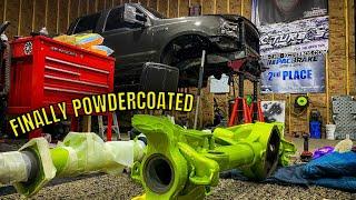 REBUILDING MY 6.0 POWERSTROKE BUILD UPDATE | POWDERCOATED AXLES & MORE!